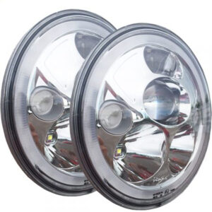 Vision X Vortex led headlight kit 7" chrome for Jeep Wrangler JK