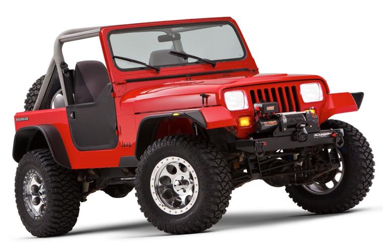 Bushwacker fender flares for Jeep Wrangler YJ () (set of 4pcs - no  TÜV) - Trail Nomad