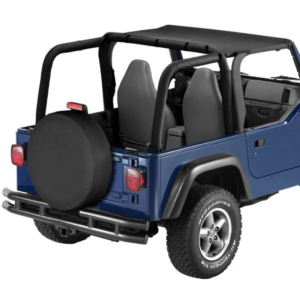 Bestop bikinitop in black denim for Jeep Wrangler TJ (96-02) (strapless)