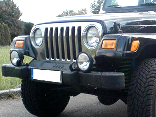 Jeep tj clearance grill cover