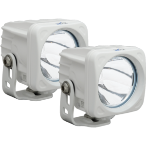 Vision X Optimus square white 1 10w led 10° narrow 2 light kit