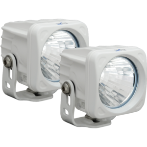 Vision X Optimus square white 1 10w led 20° medium 2 light kit