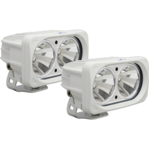 Vision X Optimus square white 2 10w leds 60° flood 2 light kit