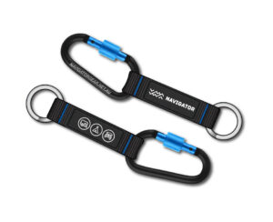 Navigator carabiner key ring