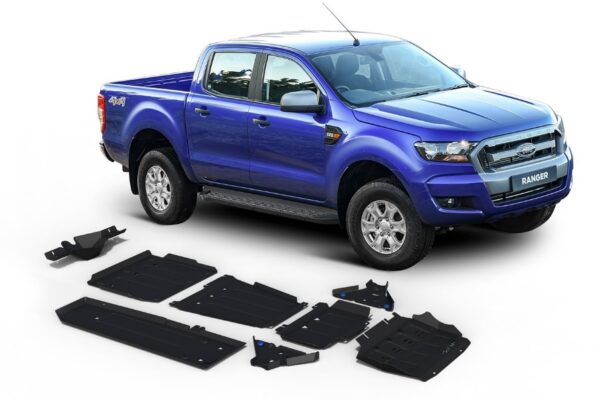 RIVAL Skidplate full kit w/ tank incl. AdBlue, Diff, Wings (9 pcs) Ford ...