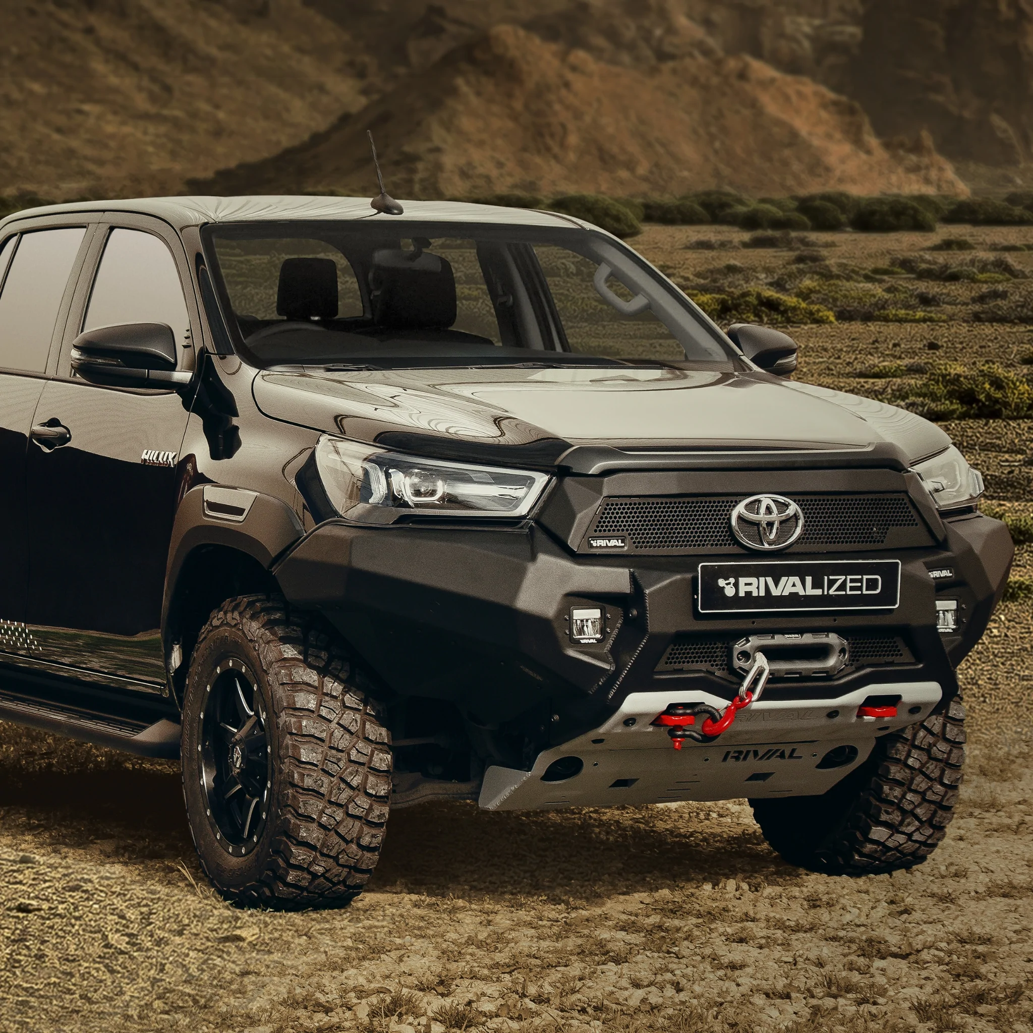 RIVAL Front bumper Toyota Hilux led - Trail Nomad