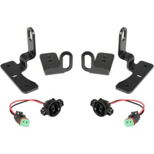 Vision X Jeep Wrangler JL (2018+) / Jeep Gladiator (2020+) plastic bumper fog light upgrade bracket kit